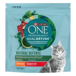 Ver PURINA® ONE® DualNature® Gato Esterilizado Buey y Spirulina