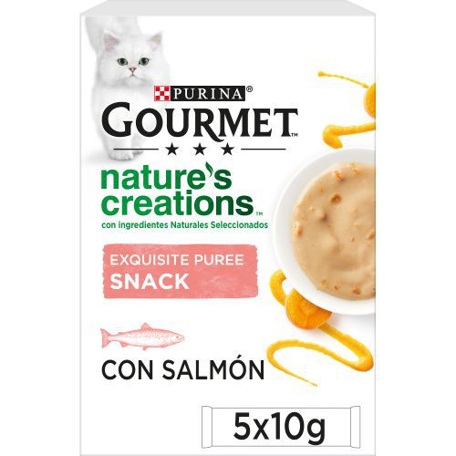 Ver PURINA® GOURMET® Nature's Creations Puré Salmón y Zanahoria