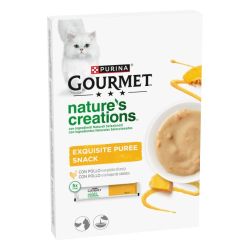 Ver PURINA® GOURMET® Nature's Creations Puré Snack con Pollo y Calabaza