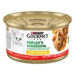 Ver PURINA® GOURMET® Nature's Creations Mini Filetes rico en buey