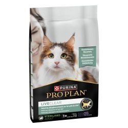 PURINA® PRO PLAN® LIVECLEAR® Sterilised Adult 1+ years Rico en pavo