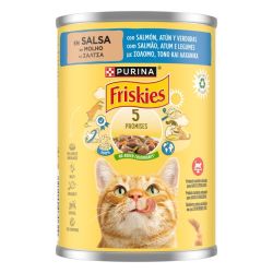 Ver PURINA® FRISKIES® Adulto con Salmón y Atún en Salsa
