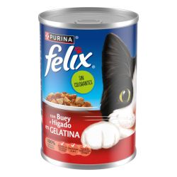 Ver PURINA® FELIX® Estándar Gelatina en Lata Buey e Hígado