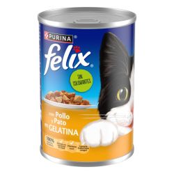 Ver PURINA® FELIX® Estándar Gelatina en Lata Pollo y Pato