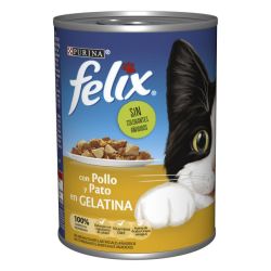 Ver PURINA® FELIX® Estándar Gelatina en Lata Pollo y Pato
