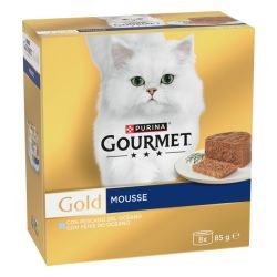 Ver PURINA® GOURMET® Gold Mousse Pescado del Océano