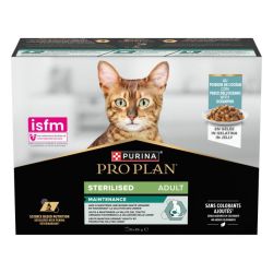 Ver PURINA® PRO PLAN® Gato ESTERILIZADO Adulto Trozos en Gelatina Pescado del Oceano