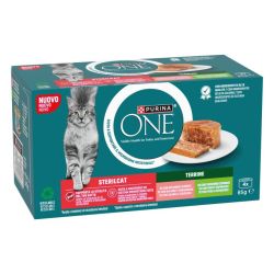 Ver PURINA® ONE® Esterilizado Terrine con Salmón y Zanahorias 4x85g