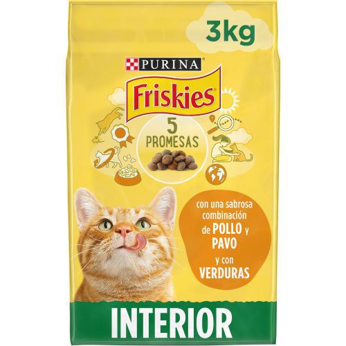 Ver PURINA®  FRISKIES®  Gatos Interior con Pollo y Sabor con Verduras