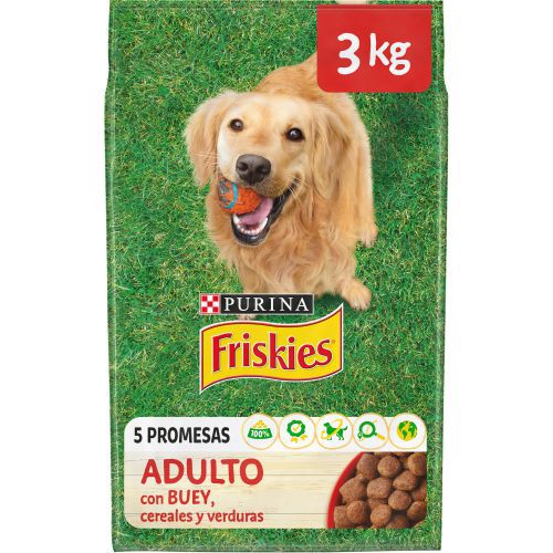 Ver PURINA® Friskies® Adulto, con Buey, Cereales y Verduras, bolsa