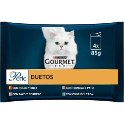 Ver PURINA® GOURMET® Perle Finas Láminas DUO con Carnes Delicadas