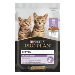 Ver PURINA® PRO PLAN® Gato Sobre Kitten con Pavo en Salsa