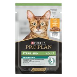 Ver PURINA® PRO PLAN® Gato Adulto Sobre ESTERILIZADO Maintenance con Pollo en salsa