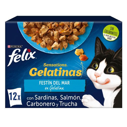 Ver PURINA® FELIX® Sensations Festín del Mar en Gelatina