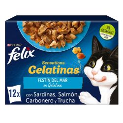 Ver PURINA® FELIX® Sensations Festín del Mar en Gelatina