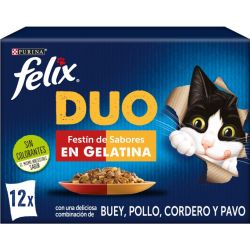 Ver PURINA® FELIX® DUO Festín de Sabores en Gelatina