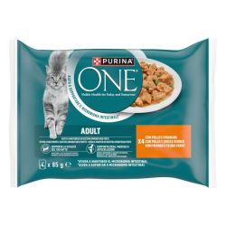 Ver PURINA® ONE® Adulto Gato húmedo Rico en Pollo y Buey
