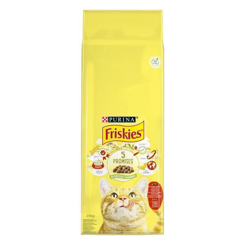 Ver PURINA®  FRISKIES®  Adulto Gato con Buey, Pollo y Verduras