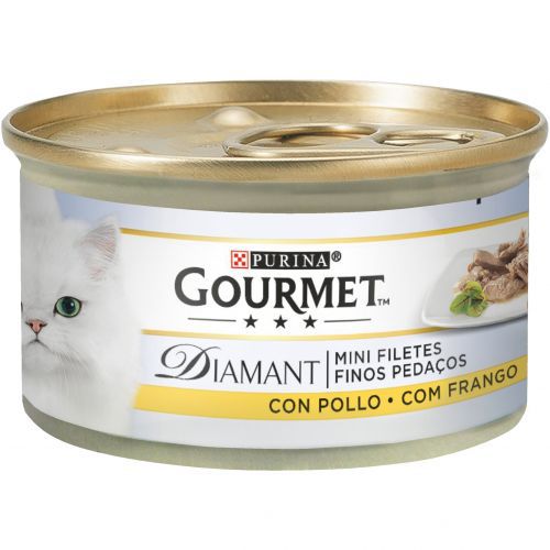 PURINA® GOURMET® Diamant Finas Lonchas de Carnes Asadas  con Pollo