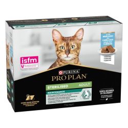 Ver PURINA® PRO PLAN® Gato Adulto ESTERILIZADO Multipack Sobres Terrina Bacalao
