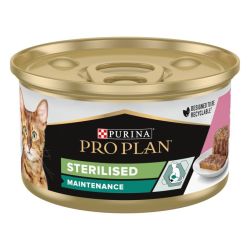 Ver PURINA® PRO PLAN® Gato Adulto Lata STERILISED MAINTENANCE Terrina con atún y salmón