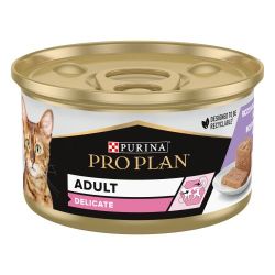 Ver PURINA® PRO PLAN® Gato Adulto DELICATE Mousse rico en pavo