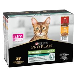 Ver PURINA® PRO PLAN® Gato Adulto STERILISED MAINTENANCE con pollo y buey en salsa
