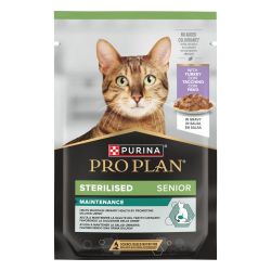 PURINA ® PRO PLAN ® Sterilised Senior 7+ MAINTENANCE con pavo en salsa